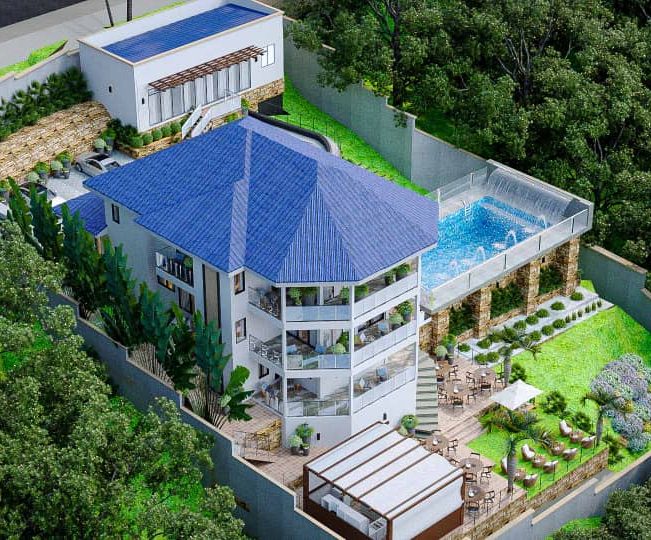 Private gym and recreation at Purple Moon